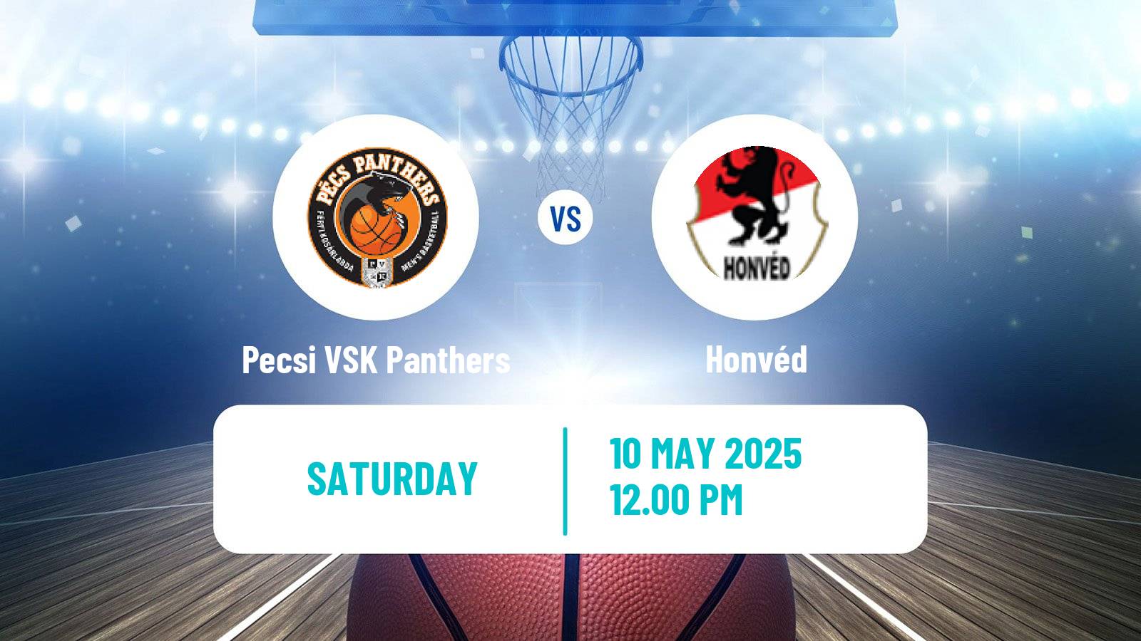Basketball Hungarian NB I Basketball Pecsi VSK Panthers - Honvéd