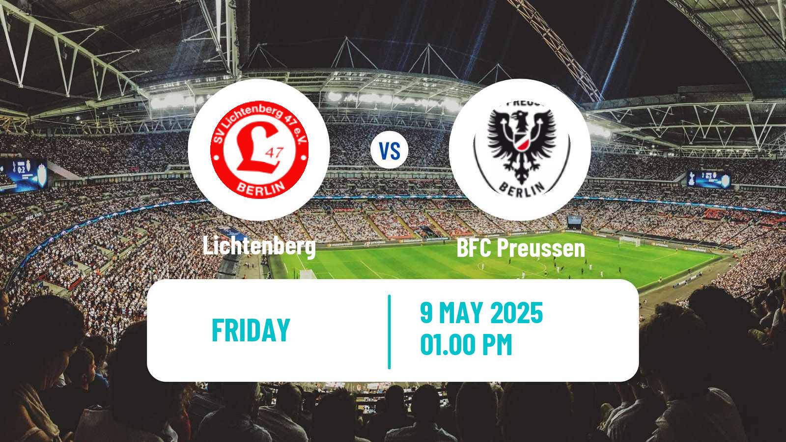 Soccer German Oberliga NOFV-Nord Lichtenberg - Preussen