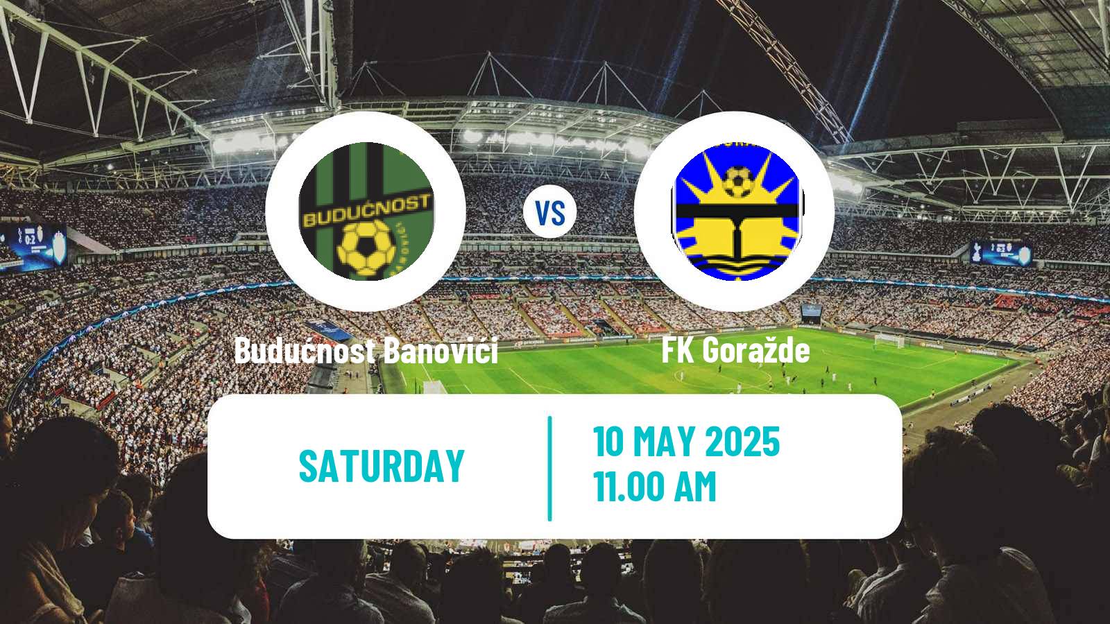 Football Bosnian Prva Liga FBiH Budućnost Banovići - Goražde