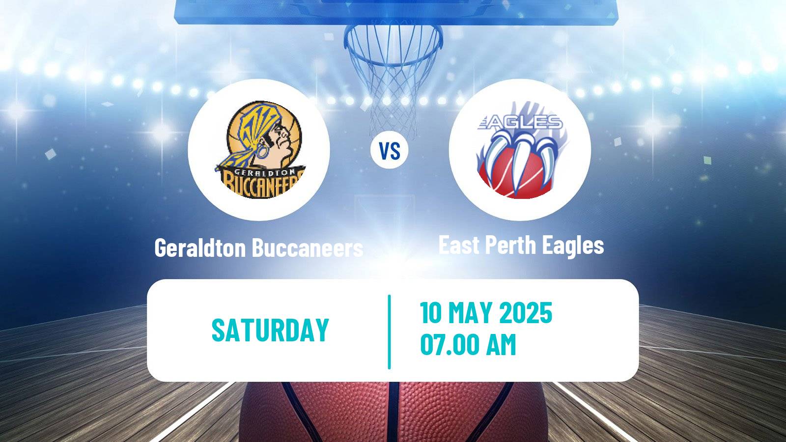 Basketball Australian NBL1 West Geraldton Buccaneers - East Perth Eagles