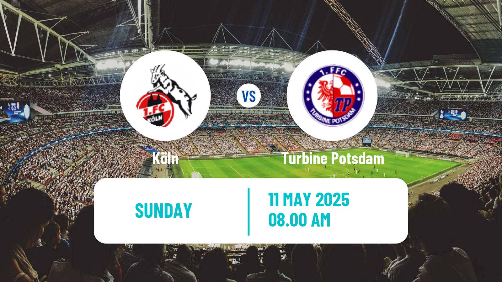 Football German Bundesliga Women Köln - Turbine Potsdam