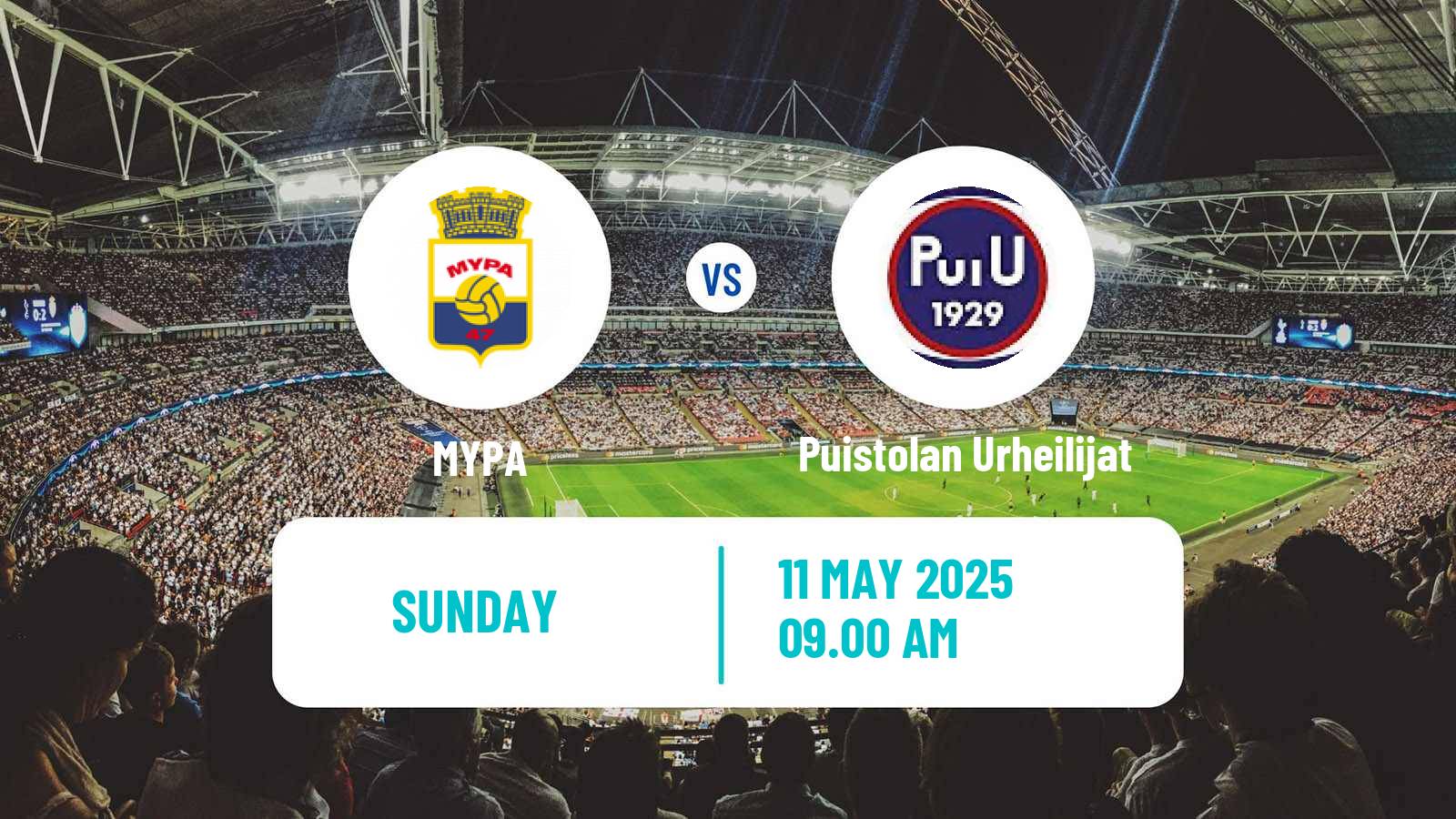 Soccer Finnish Kakkonen Group A MYPA - Puistolan Urheilijat
