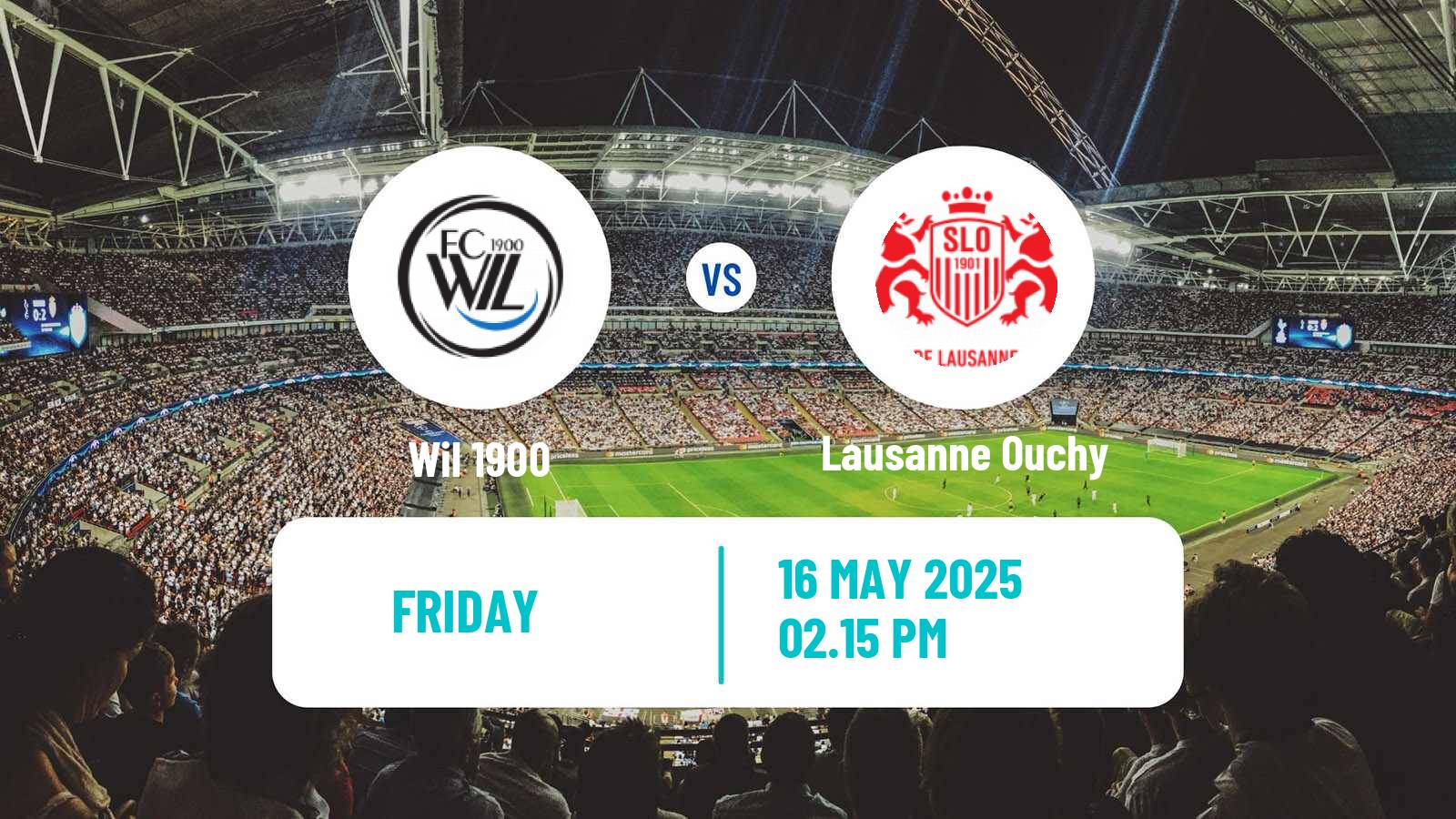Soccer Swiss Challenge League Wil 1900 - Lausanne Ouchy