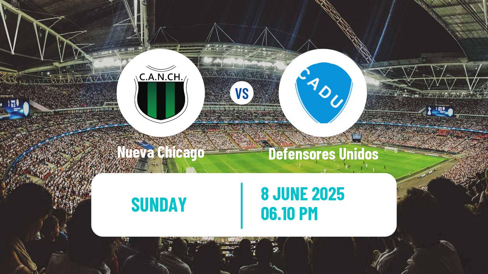 Soccer Argentinian Primera Nacional Nueva Chicago - Defensores Unidos
