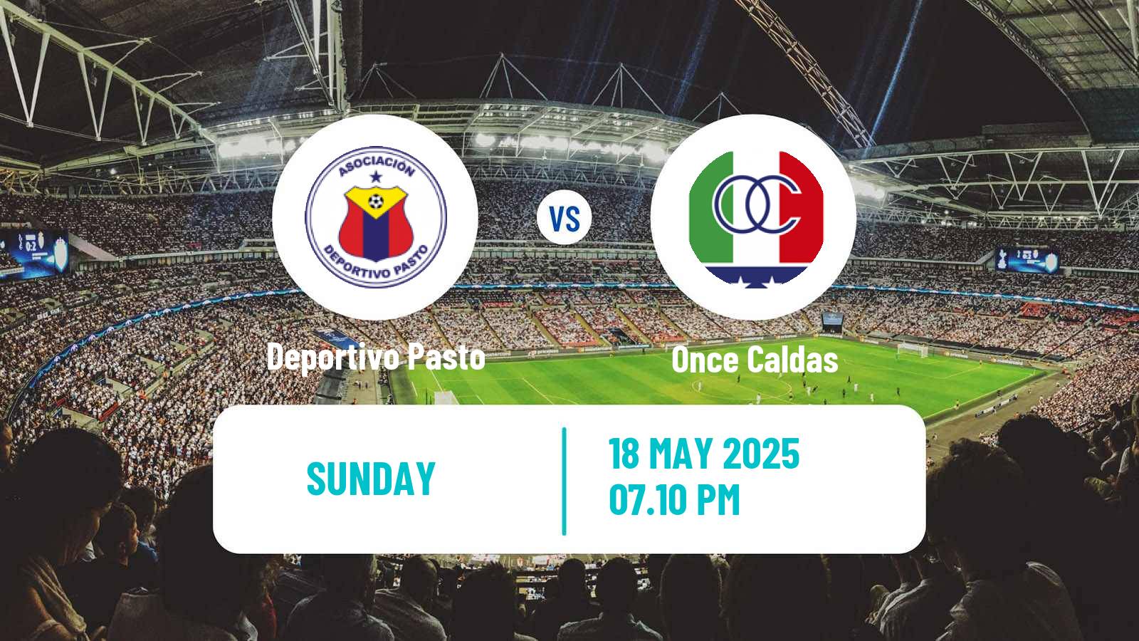 Football Colombian Primera A Deportivo Pasto - Once Caldas