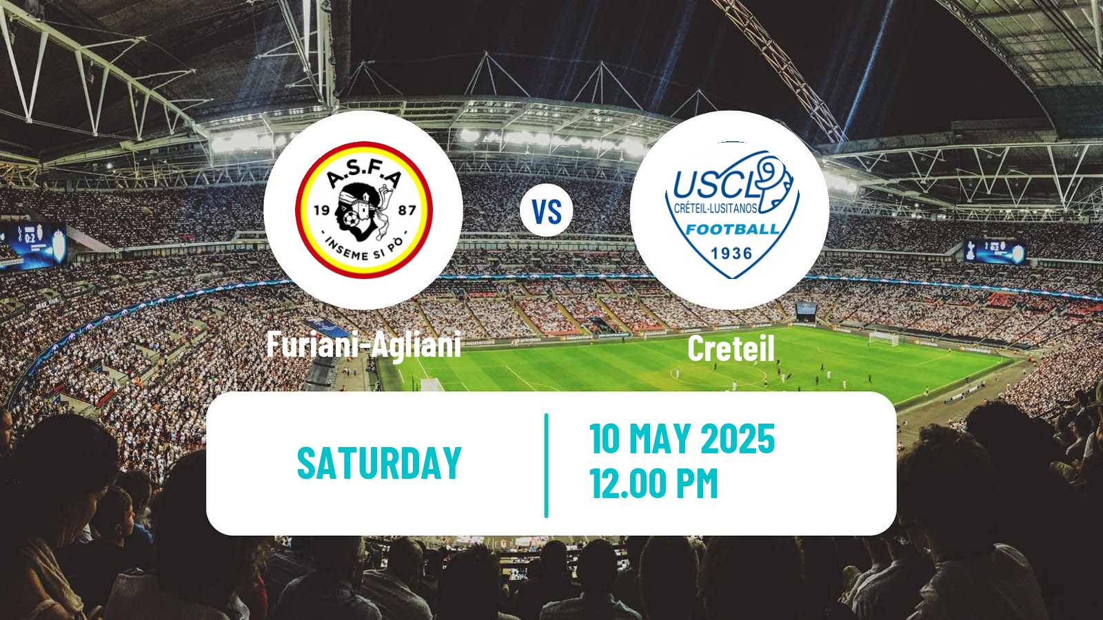 Soccer French National 2 - Group C Furiani-Agliani - Creteil