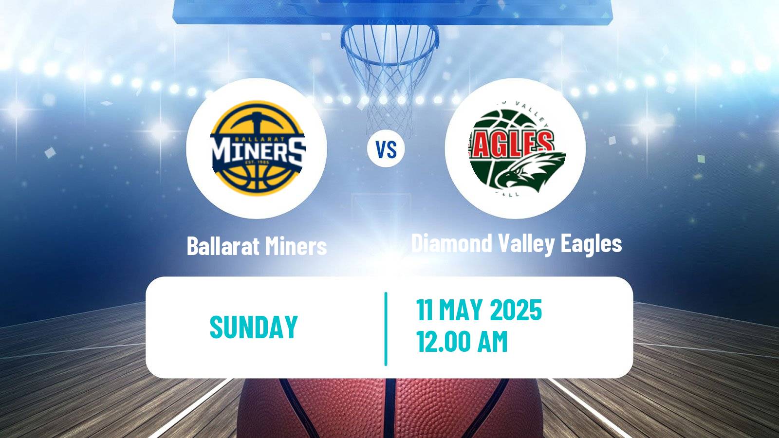 Basketball Australian NBL1 South Ballarat Miners - Diamond Valley Eagles