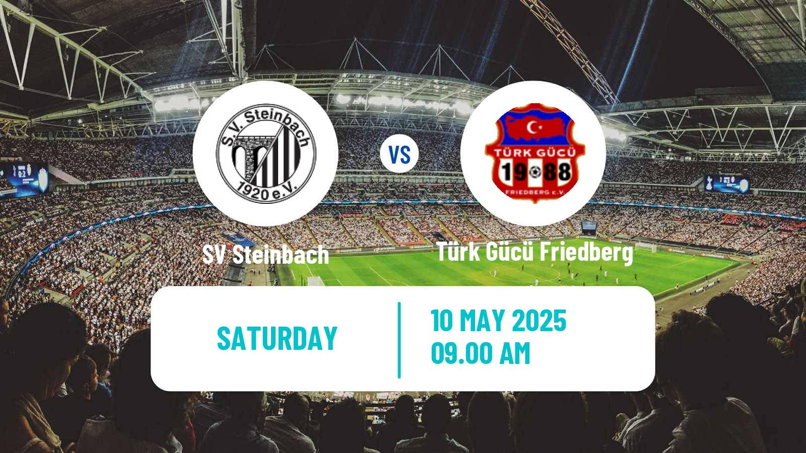 Football German Oberliga Hessen SV Steinbach - Türk Gücü Friedberg