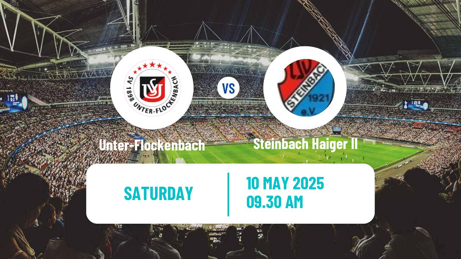 Soccer German Oberliga Hessen Unter-Flockenbach - Steinbach Haiger II