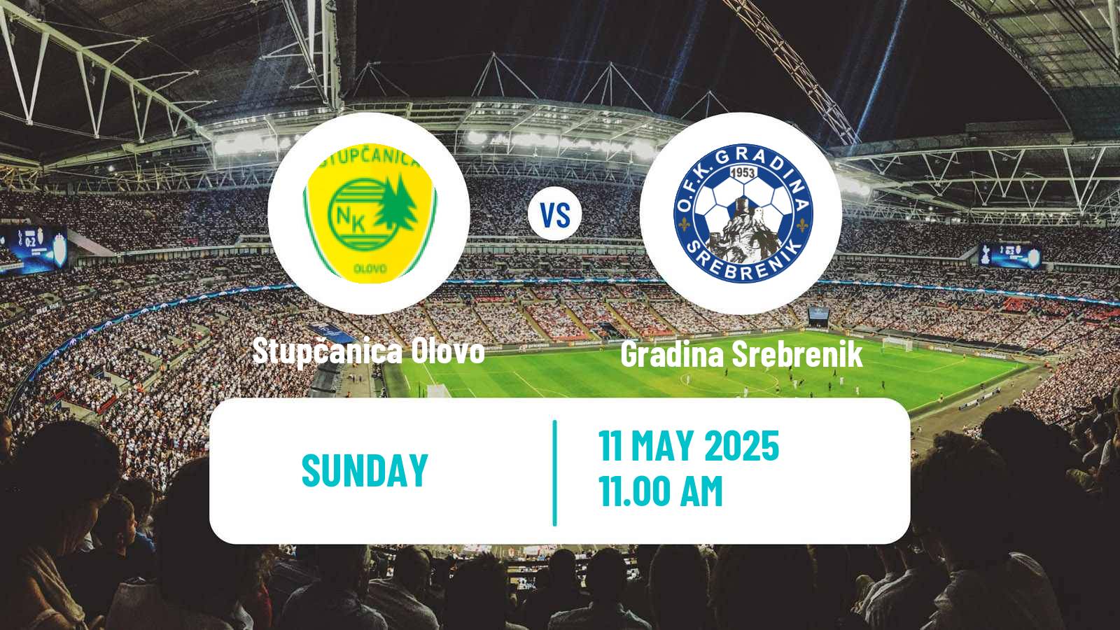 Soccer Bosnian Prva Liga FBiH Stupčanica Olovo - Gradina Srebrenik