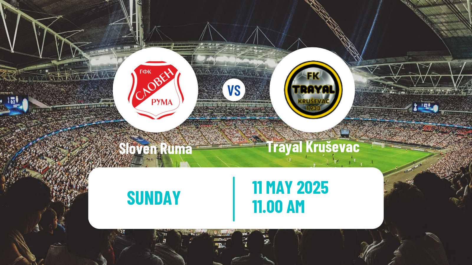Soccer Serbian Prva Liga Sloven Ruma - Trayal Kruševac