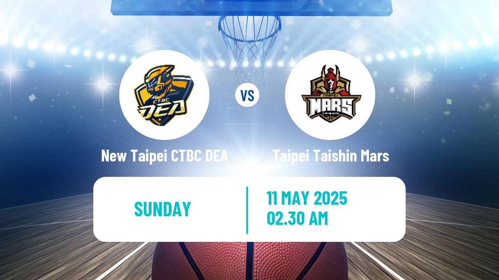 Basketball Taiwan TPBL New Taipei CTBC DEA - Taipei Taishin Mars