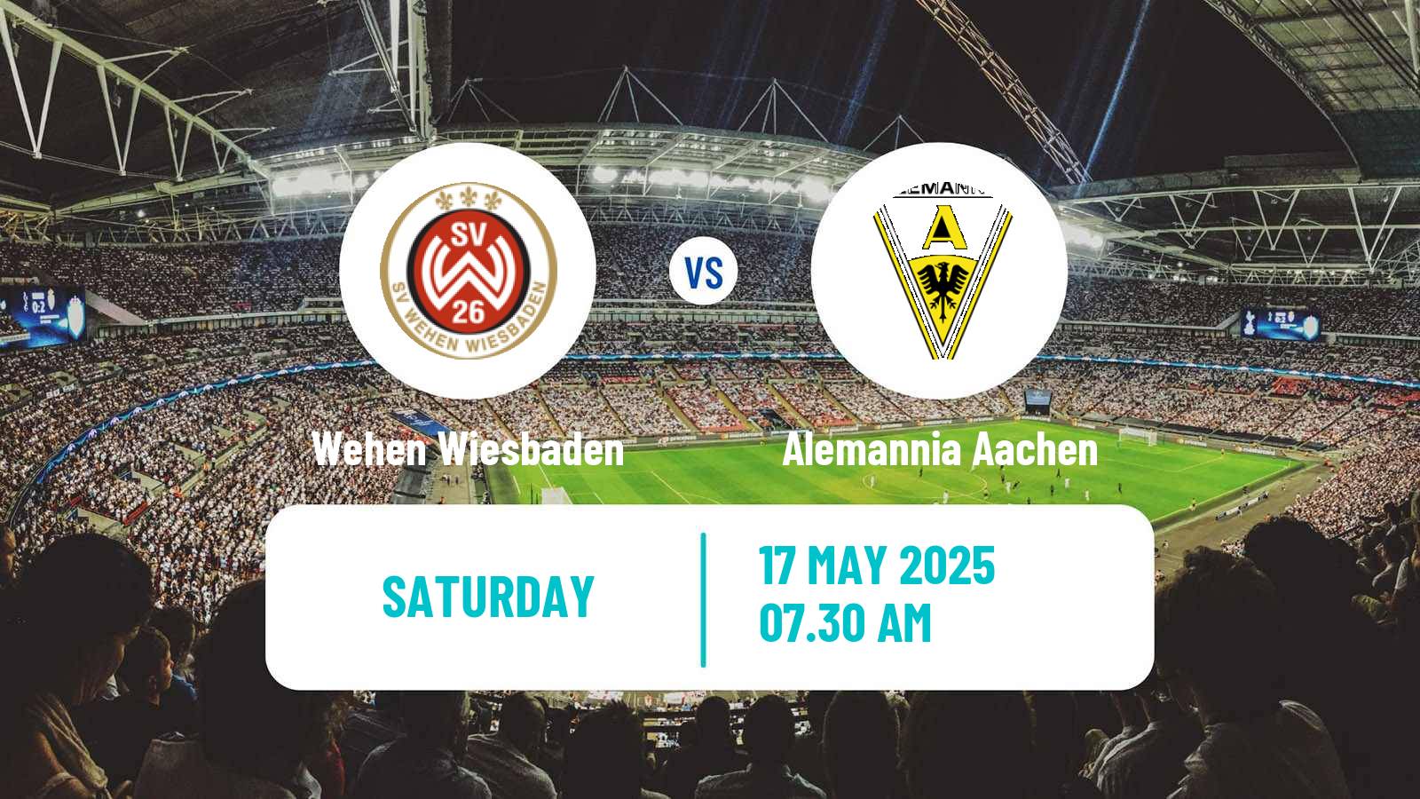 Soccer German 3 Bundesliga Wehen Wiesbaden - Alemannia Aachen