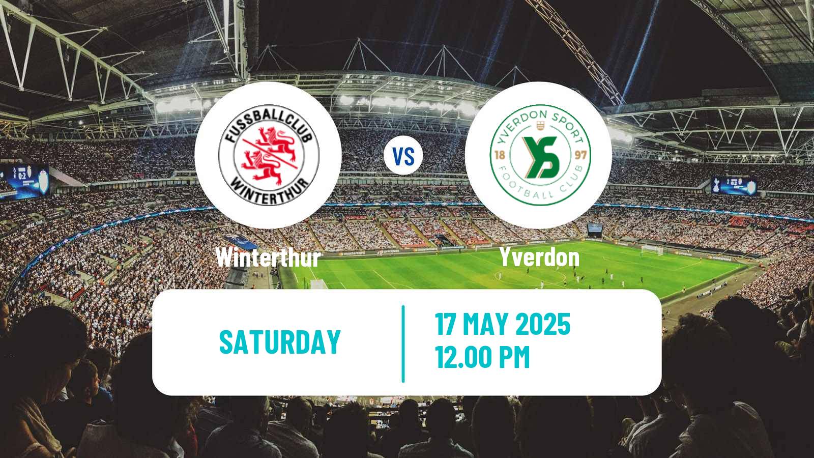 Soccer Swiss Super League Winterthur - Yverdon