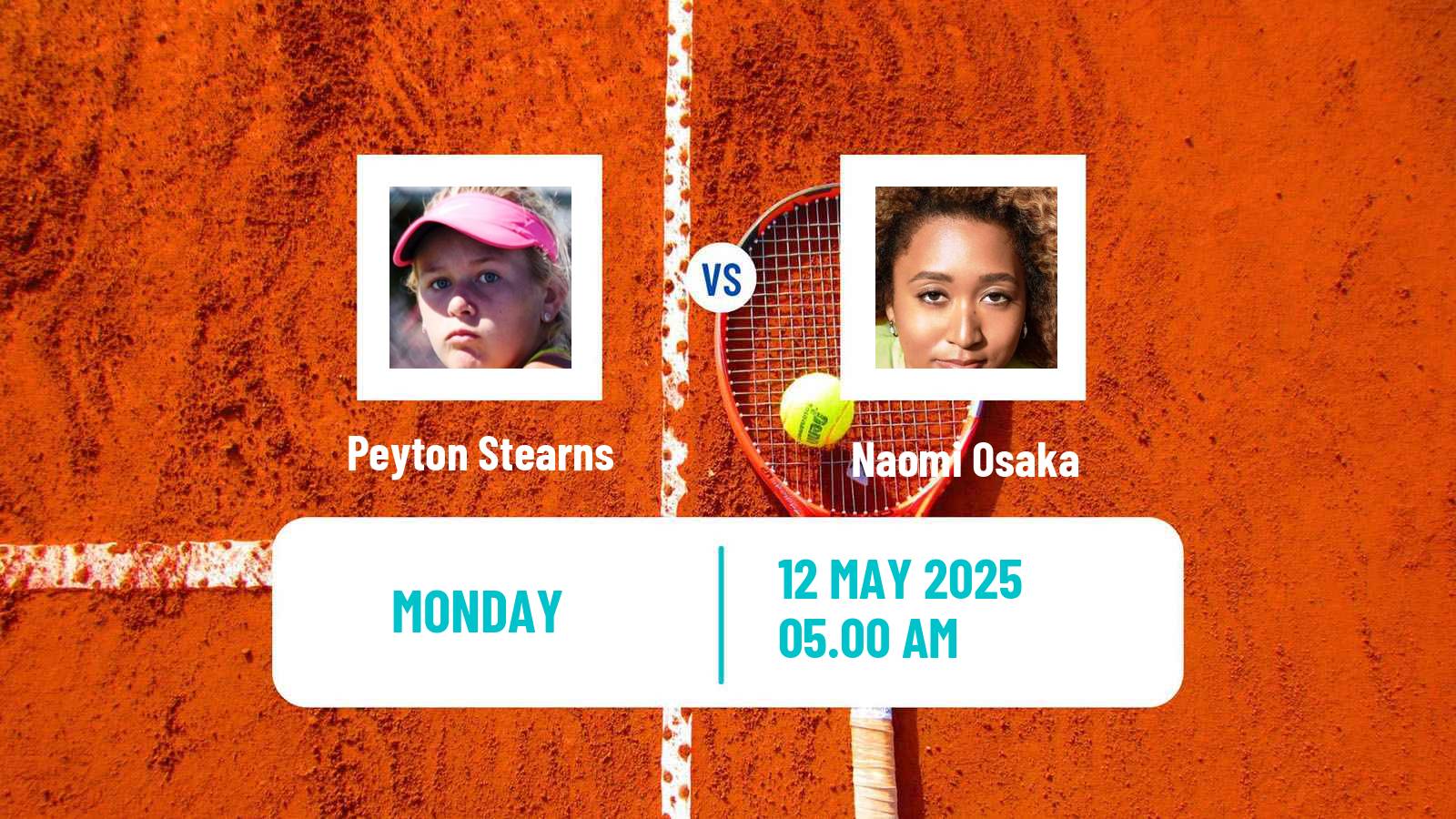 Tennis WTA Roma Peyton Stearns - Naomi Osaka
