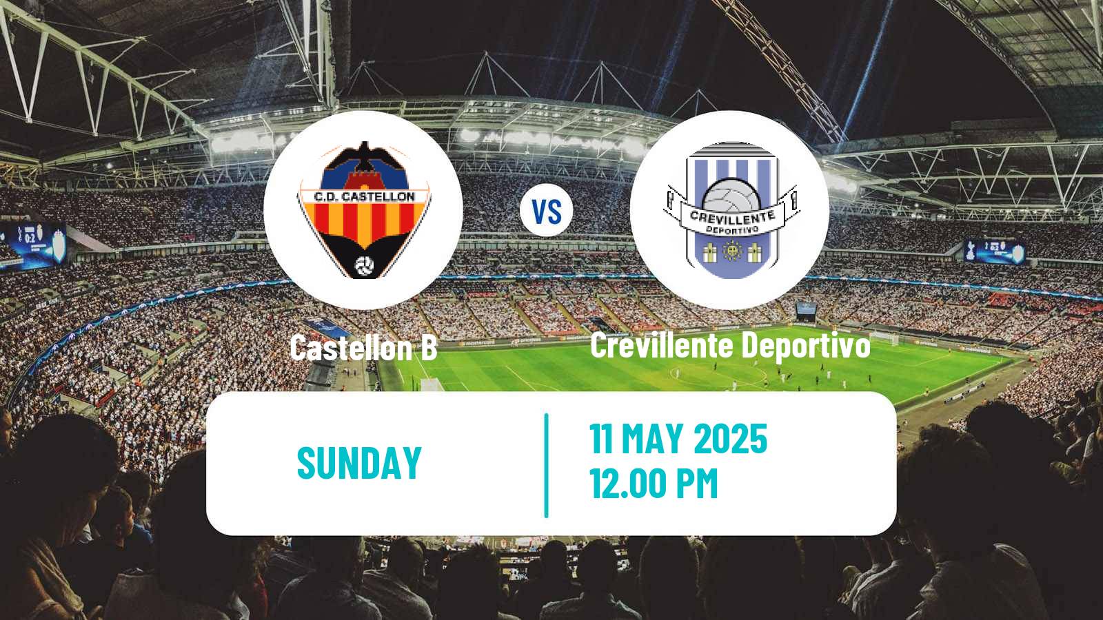 Soccer Spanish Tercera RFEF - Group 6 Castellon B - Crevillente Deportivo