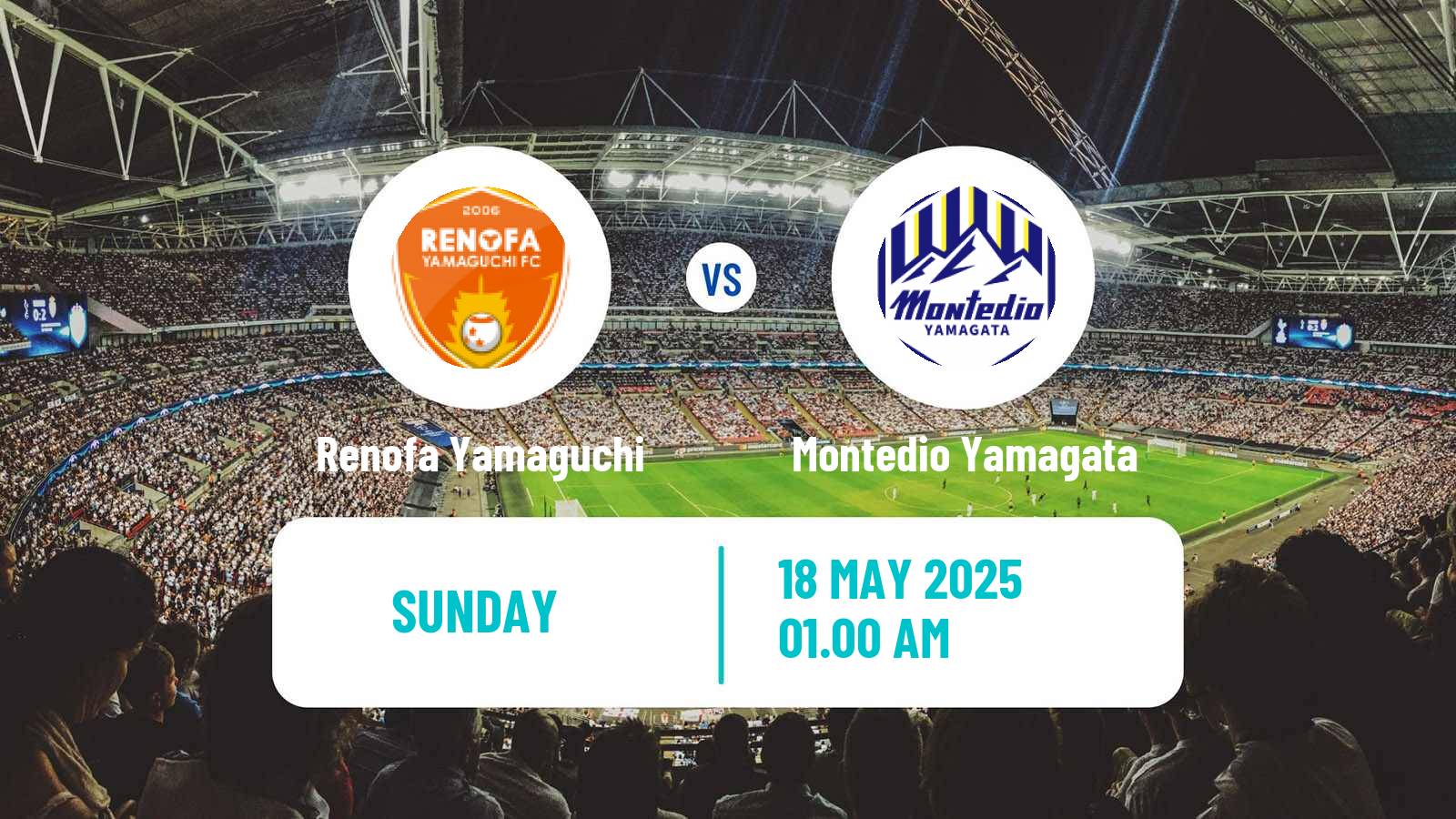 Soccer Japan J2 League Renofa Yamaguchi - Montedio Yamagata