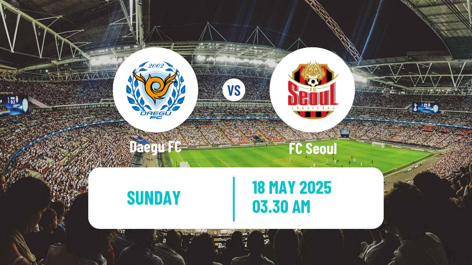 Soccer South Korean K-League 1 Daegu - FC Seoul