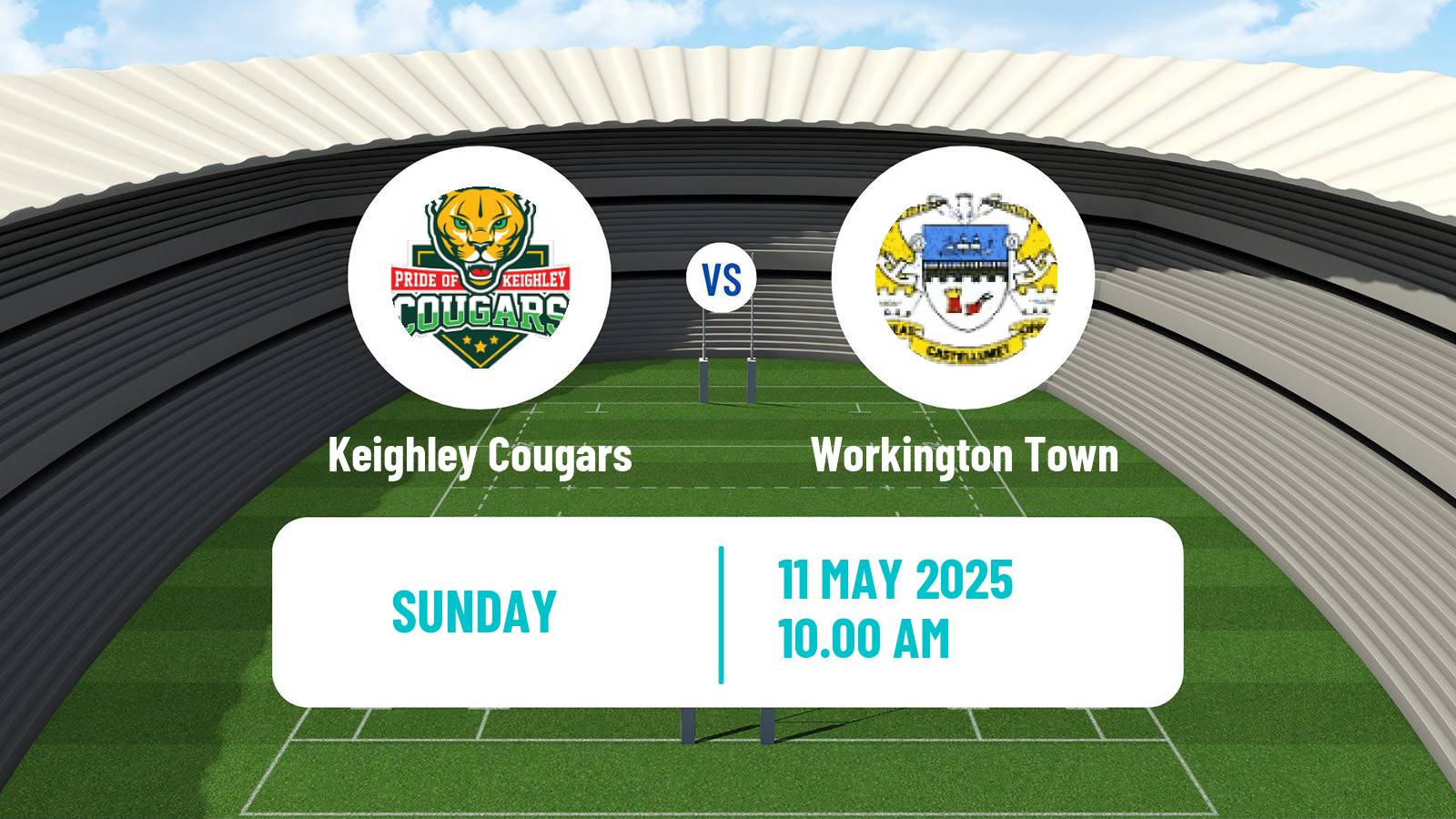 Rugby league English League 1 Rugby League Keighley Cougars - Workington Town