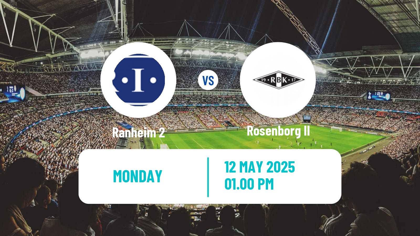 Soccer Norwegian Division 3 - Group 2 Ranheim 2 - Rosenborg II