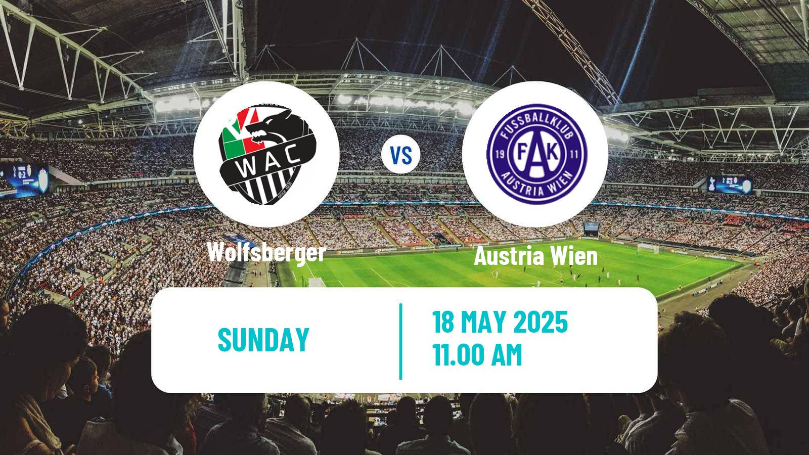 Soccer Austrian Bundesliga Wolfsberger - Austria Wien