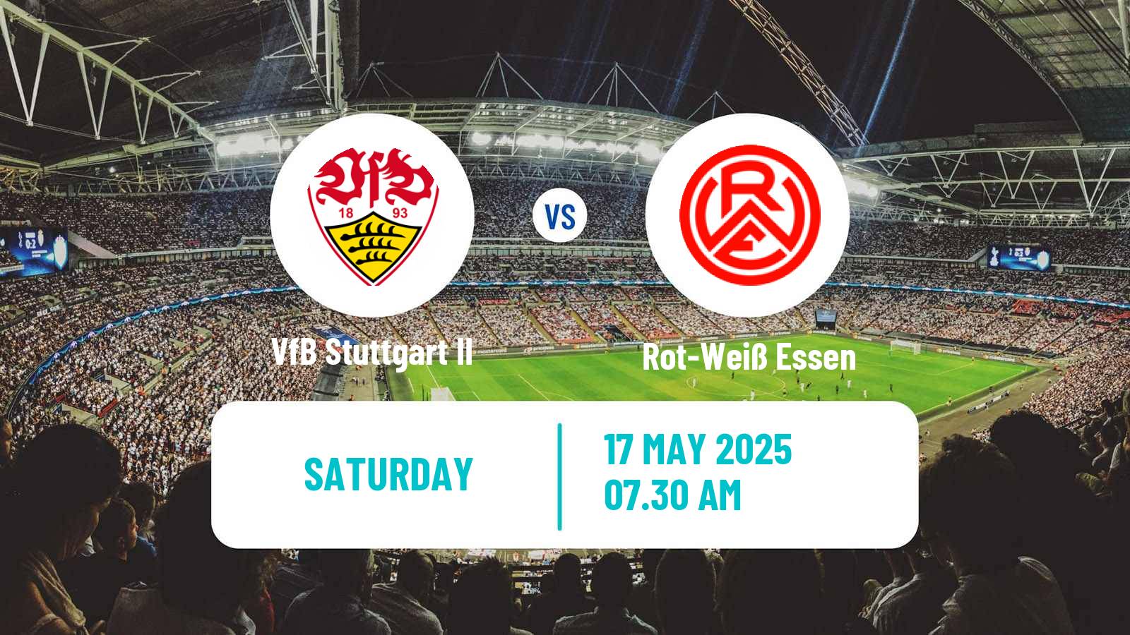 Football German 3 Bundesliga VfB Stuttgart II - Rot-Weiß Essen