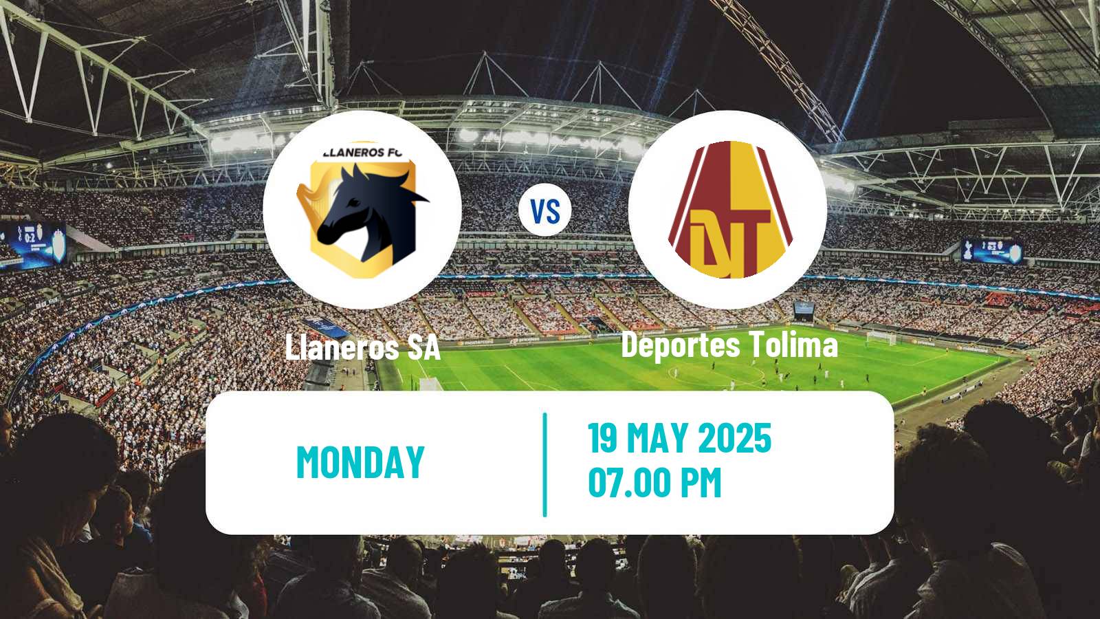 Soccer Colombian Primera A Llaneros SA - Deportes Tolima