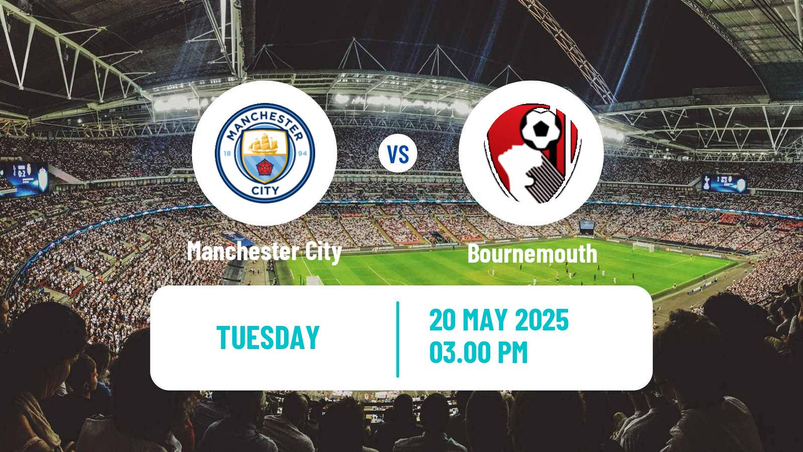 Soccer English Premier League Manchester City - Bournemouth