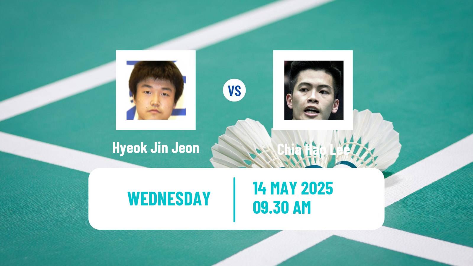 Badminton BWF World Tour Thailand Open Men Hyeok Jin Jeon - Chia Hao Lee
