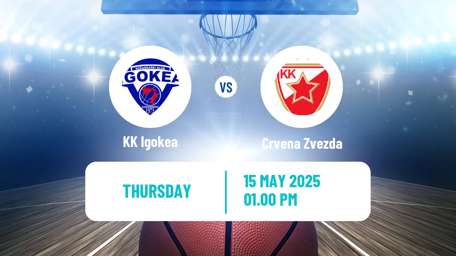 Basketball Adriatic League Igokea - Crvena Zvezda