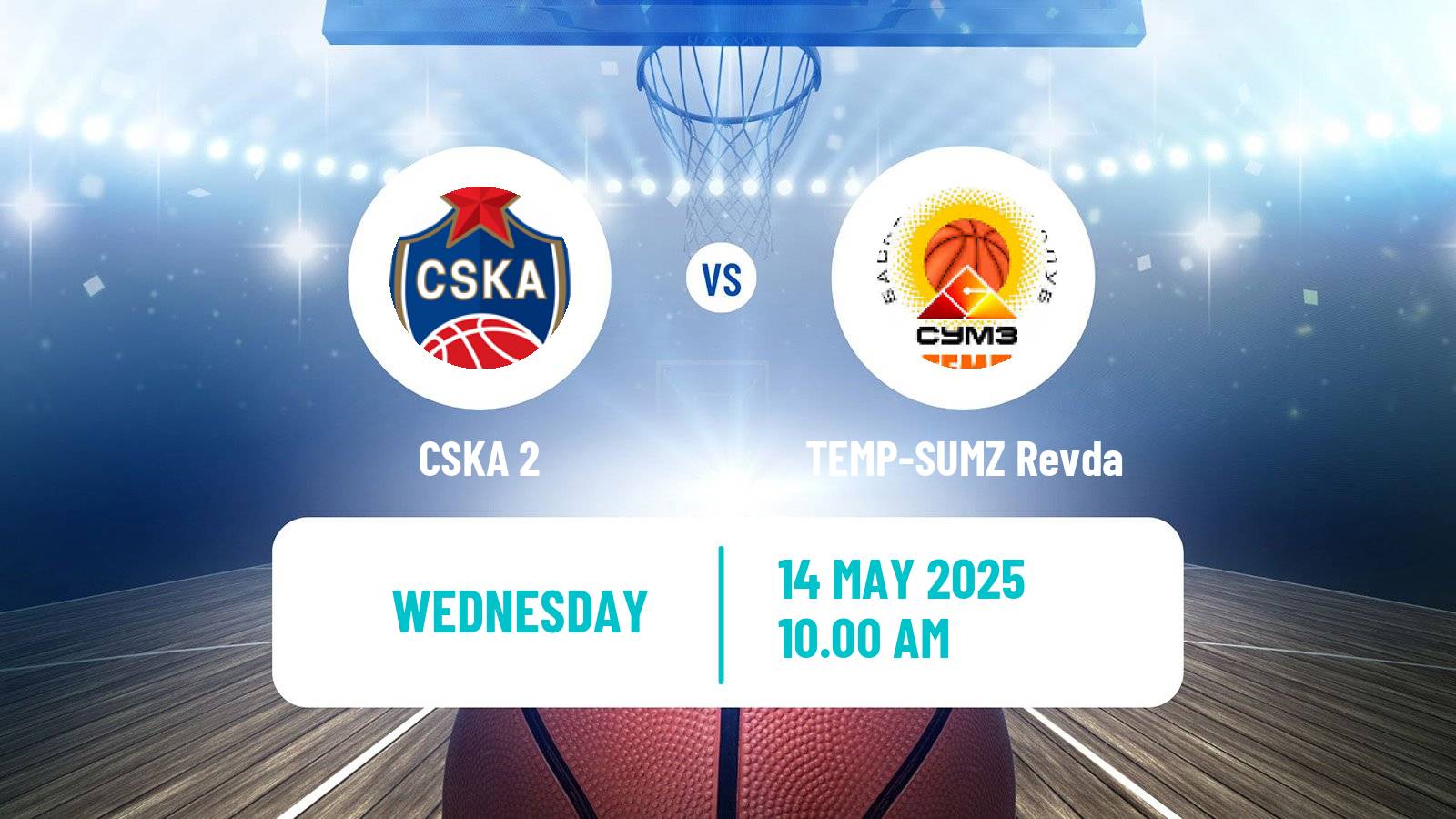 Basketball Russian Super League Basketball CSKA 2 - TEMP-SUMZ Revda