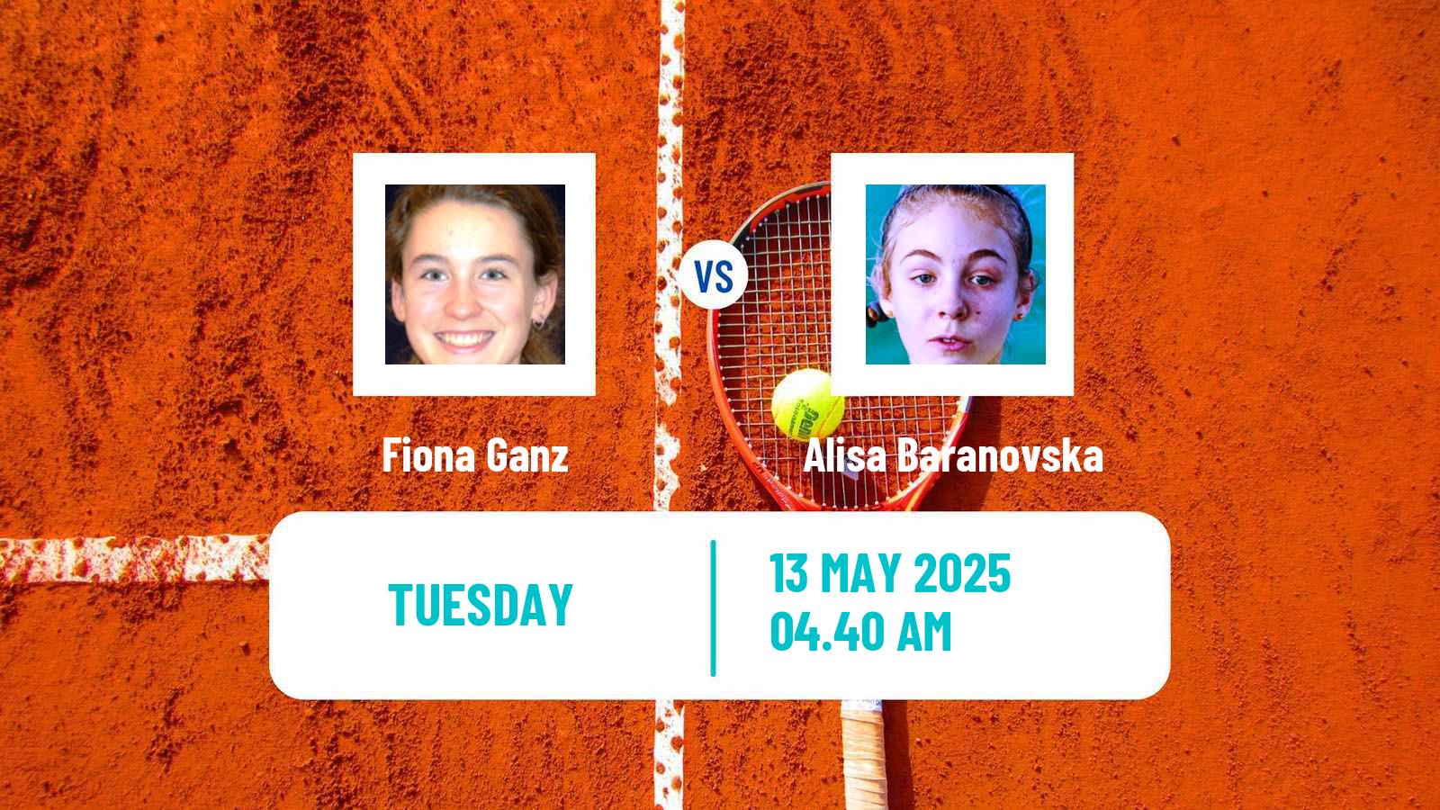 Tennis ITF W15 Bucharest 5 Women 2025 Fiona Ganz - Alisa Baranovska