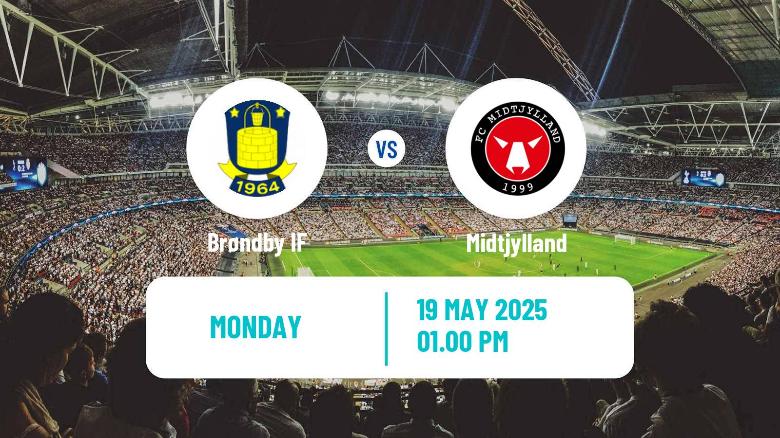 Soccer Danish Superliga Brøndby - Midtjylland