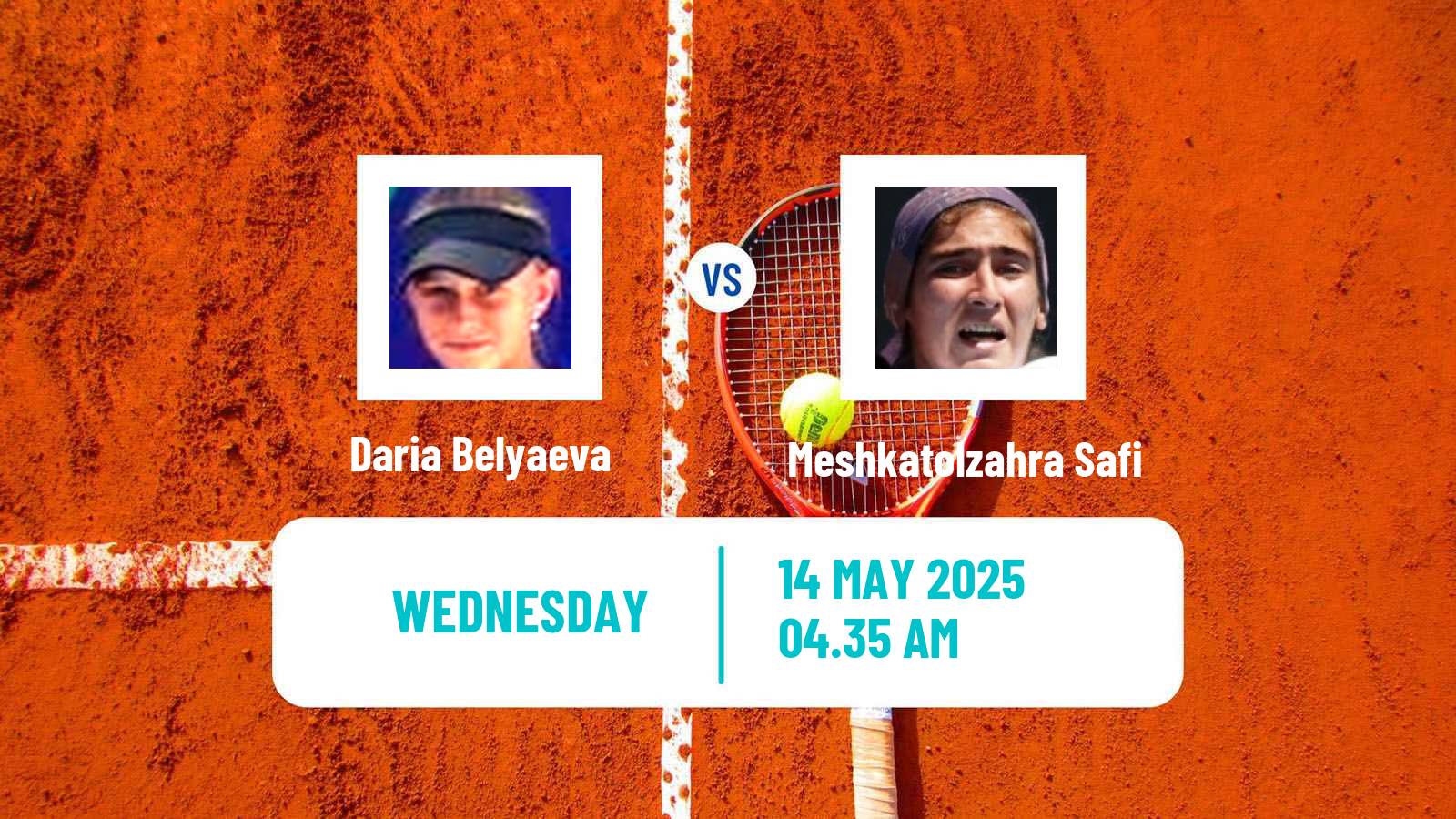 Tennis ITF W15 Tsaghkadzor Women Daria Belyaeva - Meshkatolzahra Safi