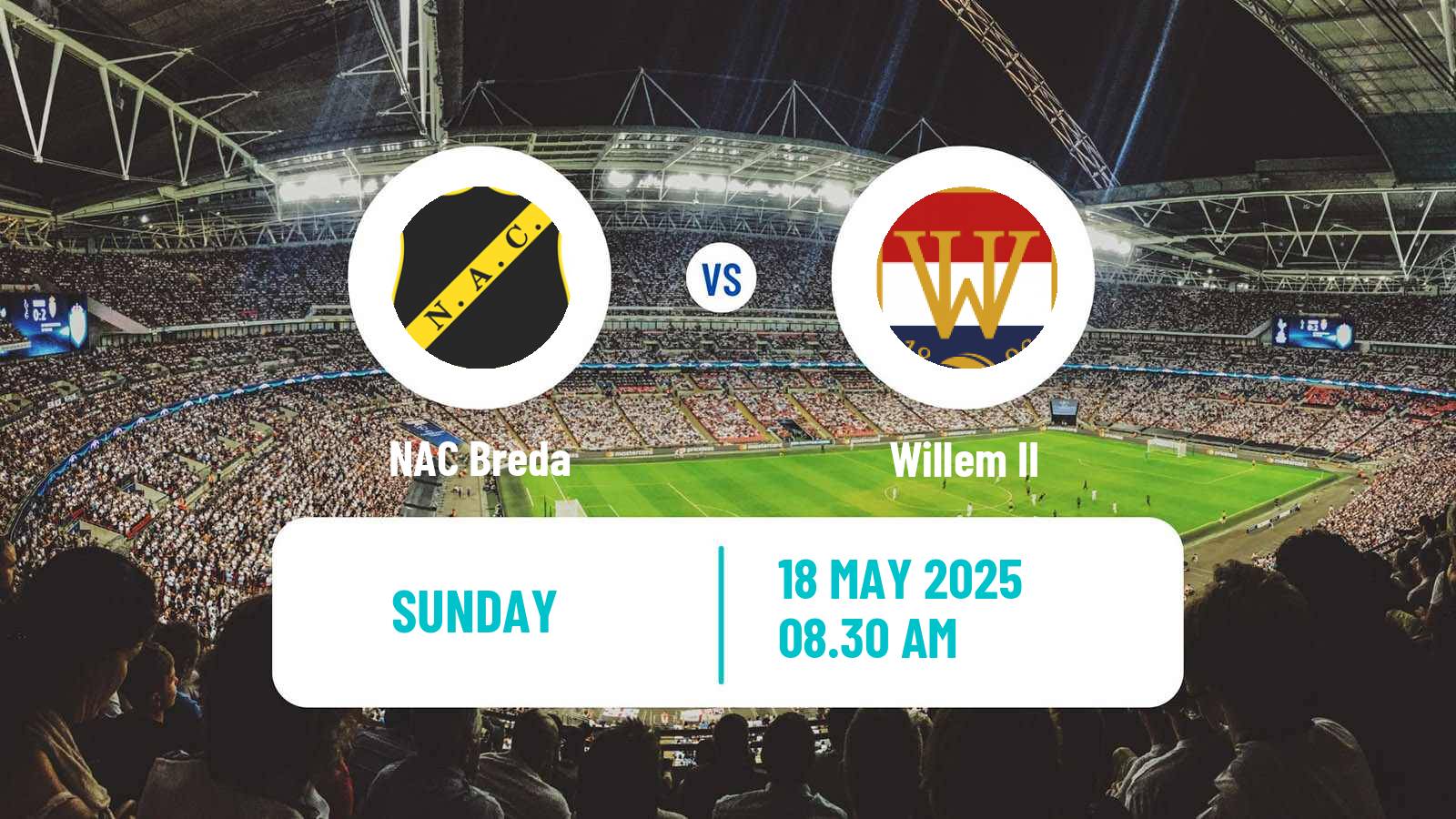Soccer Dutch Eredivisie NAC Breda - Willem II