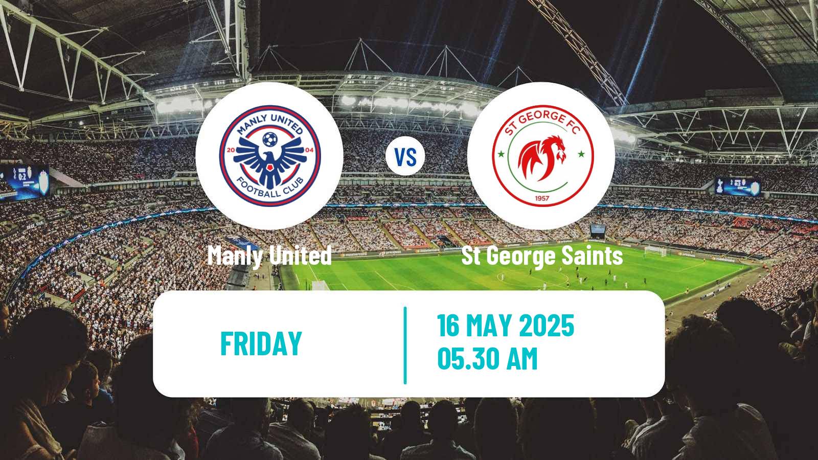Soccer Australian NPL NSW Manly United - St George Saints
