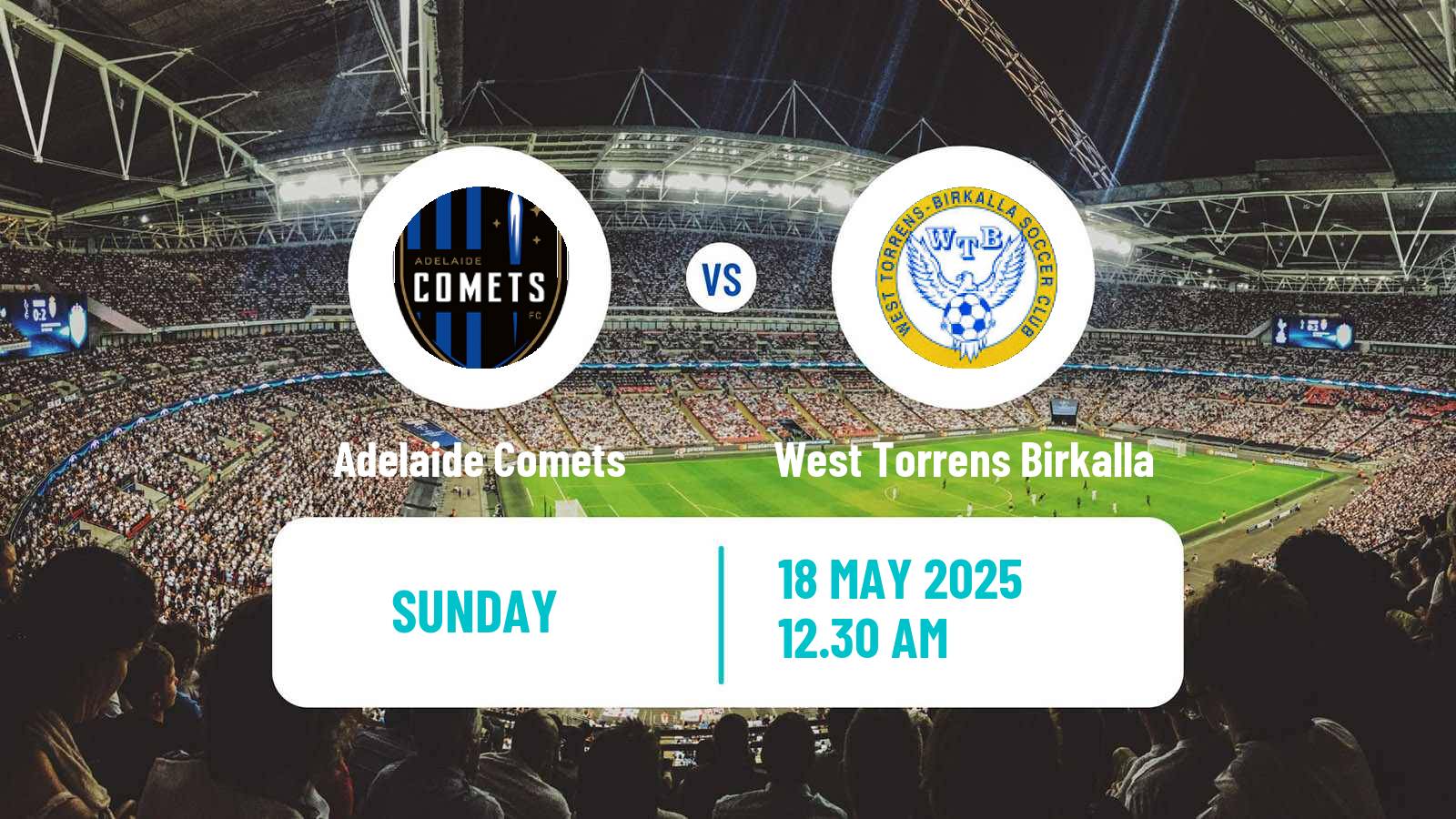 Soccer Australian NPL South Australian Adelaide Comets - West Torrens Birkalla