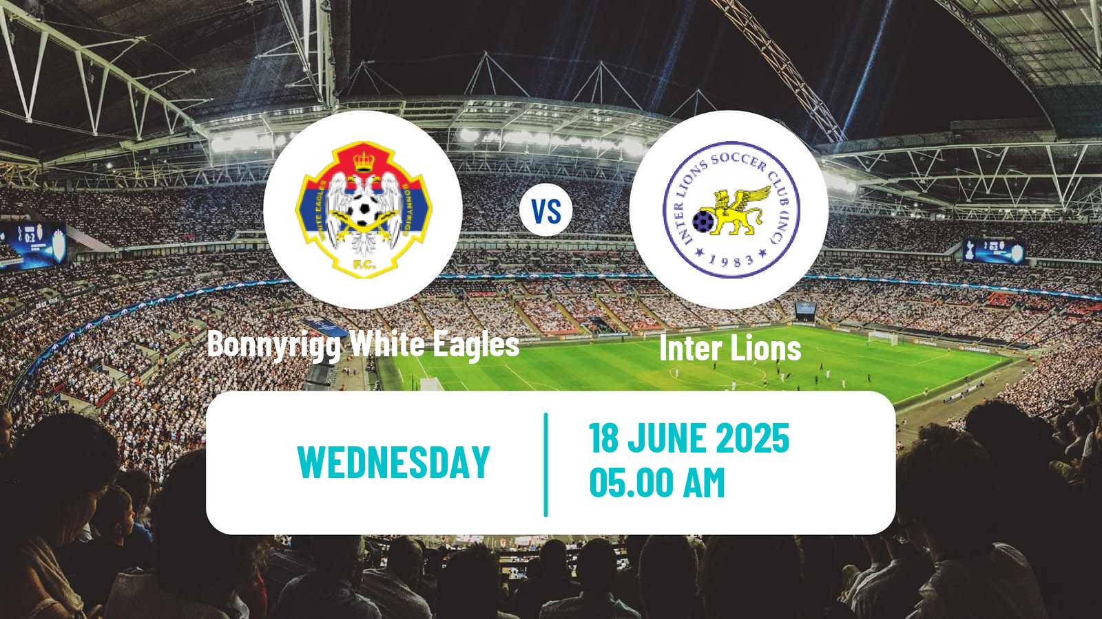 Football Australian NSW League One Bonnyrigg White Eagles - Inter Lions