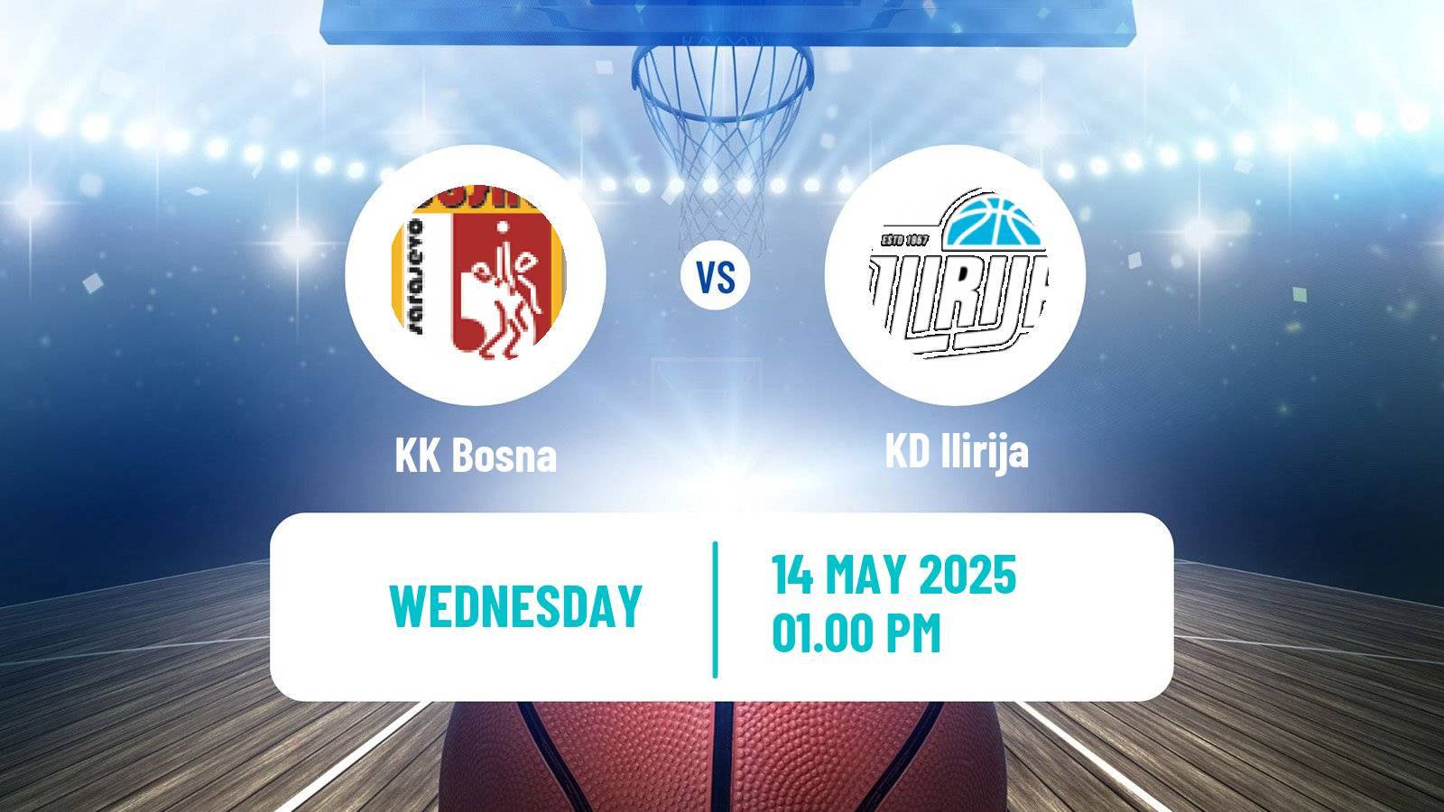 Basketball Adriatic League 2 Bosna - Ilirija