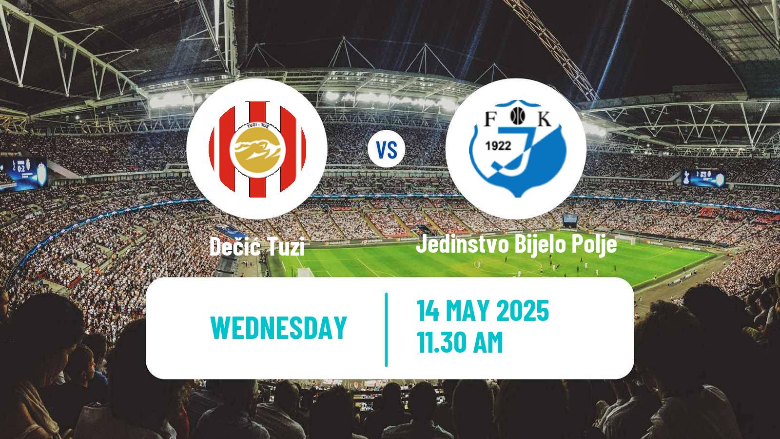 Soccer Montenegrin First League Dečić Tuzi - Jedinstvo Bijelo Polje