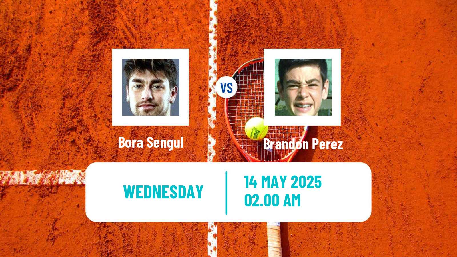 Tennis ITF M15 Tehran 2 Men 2025 Bora Sengul - Brandon Perez