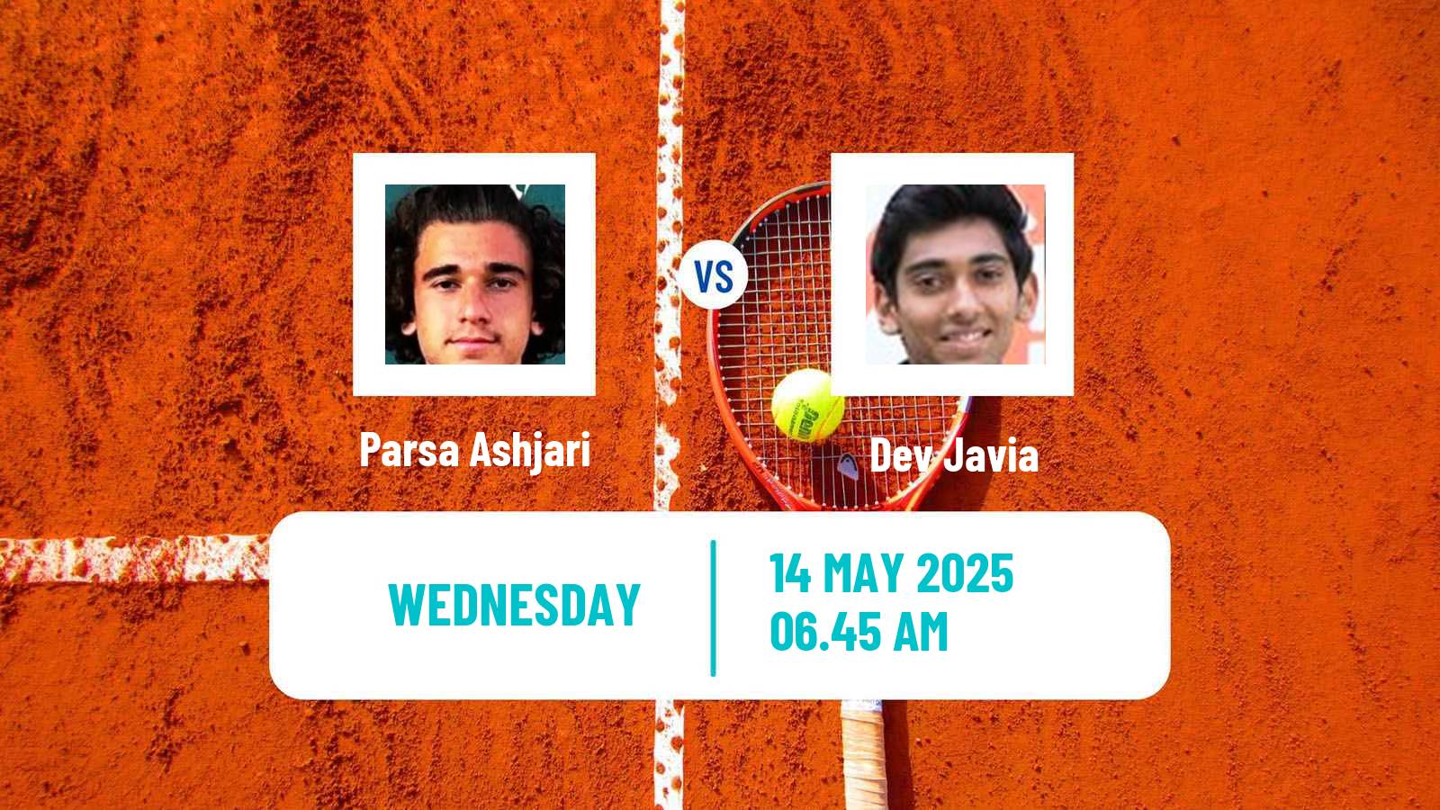 Tennis ITF M15 Tehran 2 Men 2025 Parsa Ashjari - Dev Javia