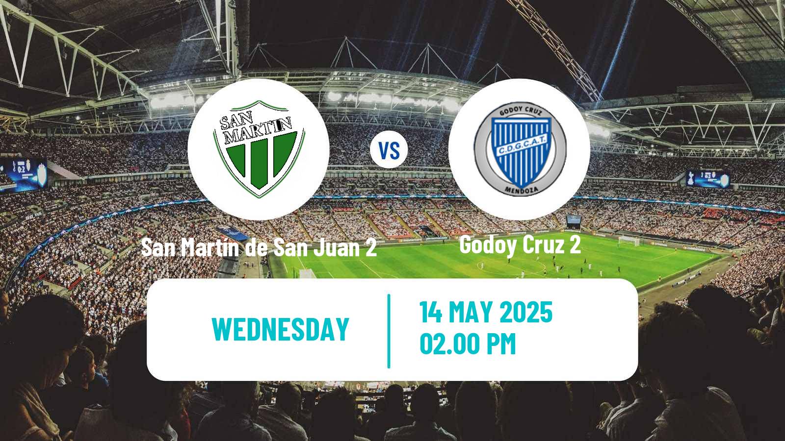 Soccer Argentinian Reserve League San Martín de San Juan 2 - Godoy Cruz 2