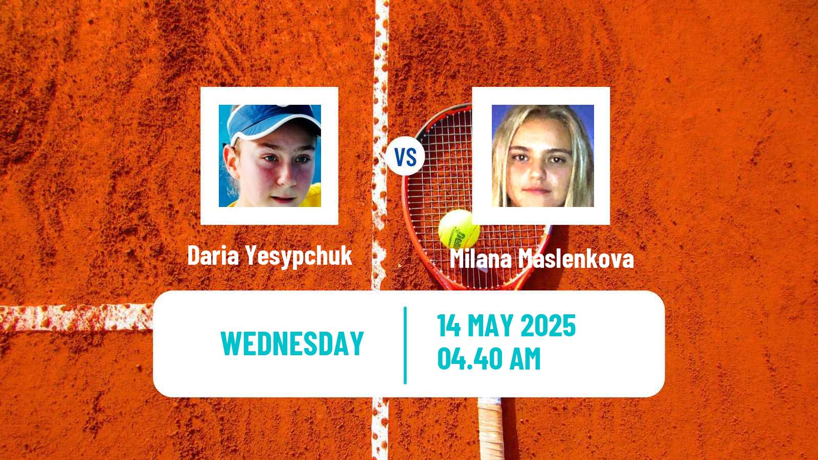 Tennis ITF W15 Kotka Women Daria Yesypchuk - Milana Maslenkova