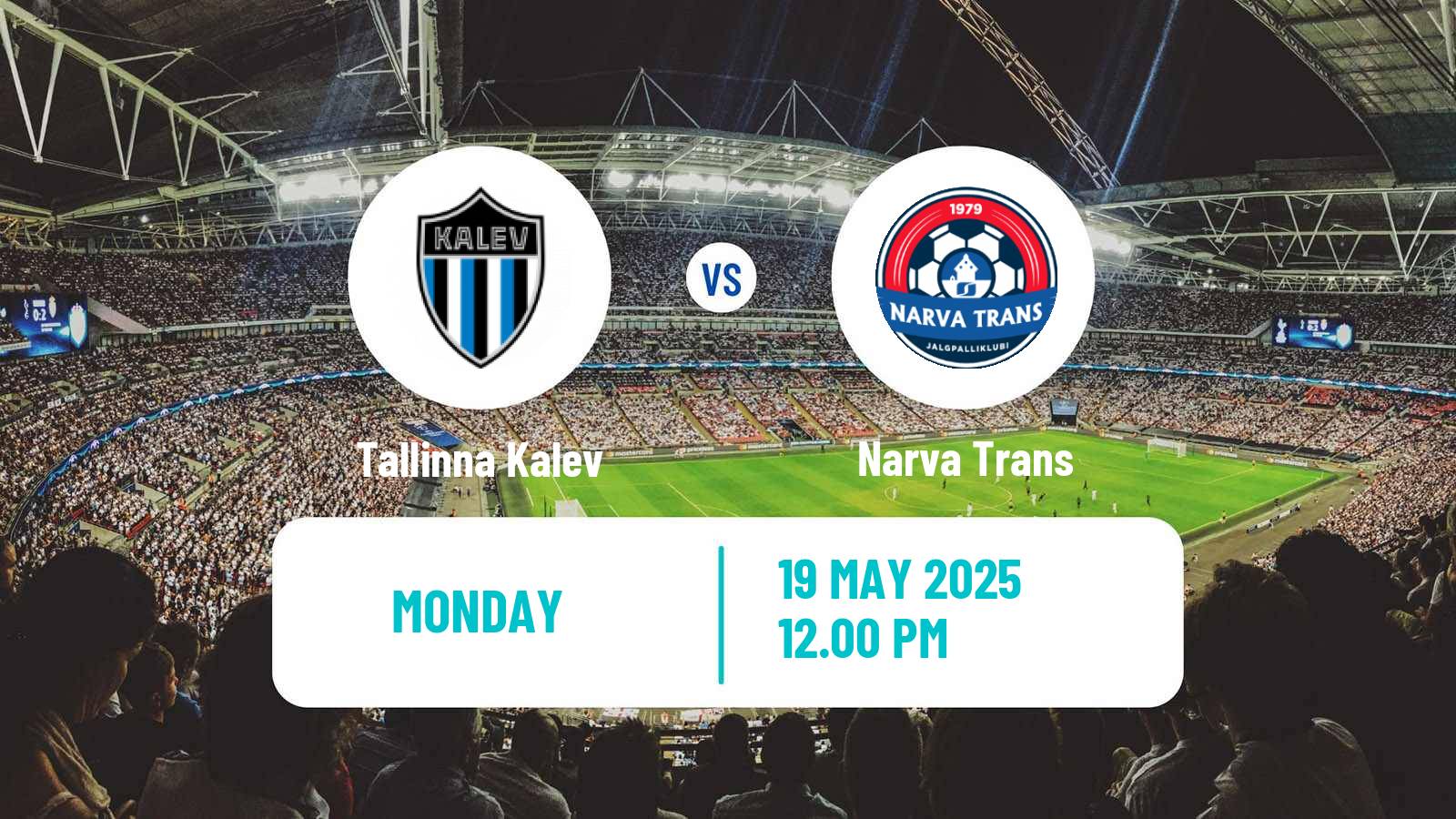 Soccer Estonian Meistriliiga Tallinna Kalev - Narva Trans