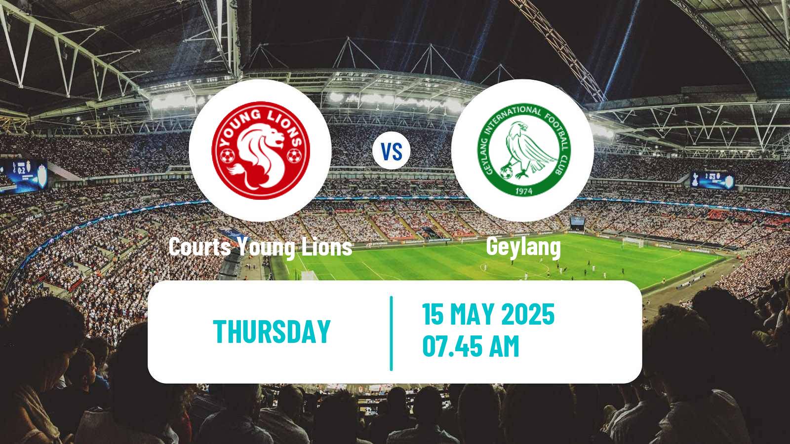 Soccer Singapore Premier League Courts Young Lions - Geylang