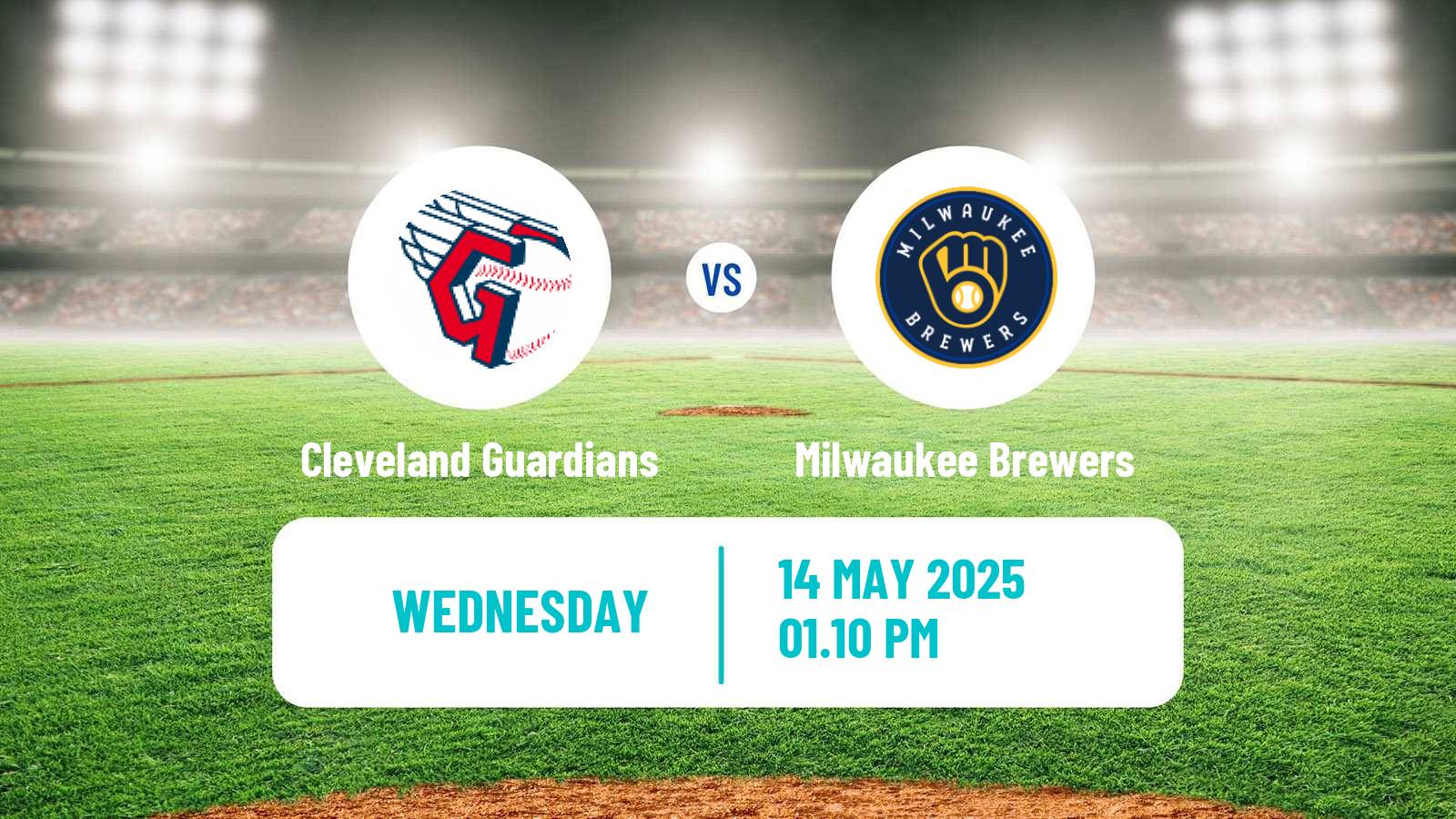 Baseball MLB Cleveland Guardians - Milwaukee Brewers