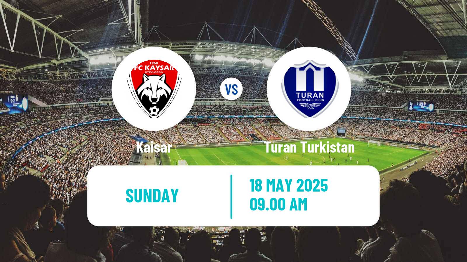 Soccer Kazakh Premier League Kaisar - Turan Turkistan