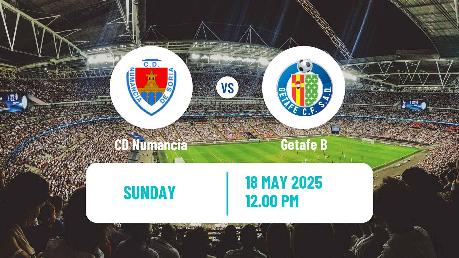 Soccer Spanish Segunda RFEF - Group 1 Numancia - Getafe B
