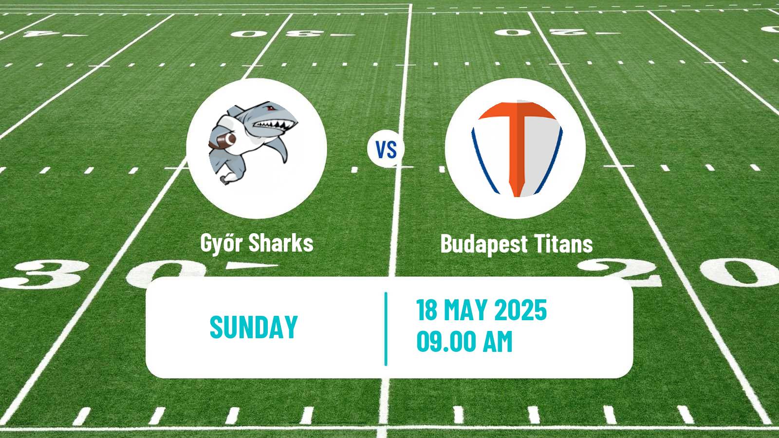 American football Hungarian HFL  American Football Győr Sharks - Budapest Titans